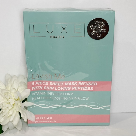 Luxe Beauty Lavish Me 5pc Sheet Masks NEW - Picture 1 of 6